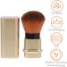 Housoutil Makeup Powder Brush Fashion Blush Brush Cosmetics Brush Earrings Major Miss 2.7*2.7cm Golden - Buy Online on GoSupps.com