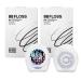 Brushmo Black Floss Dental floss MicroCrystalline Wax Expanding Woven Dental flowed no-pfas 50m black mint 2 Pack 100 days of use 50.00 m (2 pack)