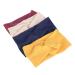 4-Piece Women's Summer Hair Bands | Elastic Headbands with Bow for Sport & Fashion | Soft Twisted Styles in Red Yellow Beige & Dark Blue - Buy Online on GoSupps.com