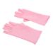DRESSOOS 1 Pair Nail Gloves Manicure Gloves Anti UV Half Finger Gloves Protective Gloves Nail Art Salon Gloves UV Protection Gloves for Manicure Gel Fingerless Nail Supplies Pink Spandex