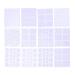 36 Sheets Nail Art Stencils Nail Form Guide Stickers Manicure Strips for Nail Art Design