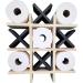 Tic Tac Toe Toilet Paper Holder - Natural with Black X's - Buy Online on GoSupps.com