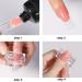 20pcs Polygel Nail Clips and Acrylic Nail Clipper Set for Quick Nail Extension - Black and Pink - Buy Online on GoSupps.com