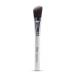 Nanshy Flat Foundation Brush - Precise Angled Make up Brush - Slanted Bronzer Blusher Liquid Foundation and Concealer Brush - (White/Chrome Full Size)