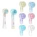 Seplouis cover for electrical toothbrush head compatible with oral b & io electrical toothbrush head multicolored 6-pack multicolor compatible with oral-B round & IO brush head
