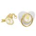 Baby Pacifier Teething Toy with Rhinestone Nipple - Personalized Letter J for Baptism & Bathing (6-18 Months) - Buy Online on GoSupps.com