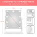 Hollywood Lighted Vanity Mirror with 9 Dimmable LED Bulbs - Slim Metal Frame Design, 10X Magnification, Plug-in Adapter - Makeup Desk/Wall-Mounted - Buy Online on GoSupps.com