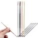 4 pieces ear picking ear wax removal set 360 spiral earpick cleaning tool - stainless stainless steel double head (spiral + spoon shape)
