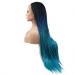 26-Inch Ombre Black Blue Braided Wigs for Black Women - Synthetic Lace Front Knotless & Box Braids - Buy Online on GoSupps.com
