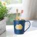 Magideal Unbreakable Toothbrush Cup - 2x Non-Slip Reusable 400ml Bathroom Holder for Kids & Makeup Brushes - Buy Online on GoSupps.com