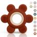 Caja Beißring Baby - Zahnungshilfe - Bitering Flower - Footy - Toughs - Nursing - Accessories Silicone for Babies from 3 months (Coffee)