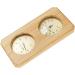 2-in-1 Sauna Thermometer & Hygrometer - Accurate Humidity & Temperature Measurement for Indoor Use - Premium Wood & Copper Design - Buy Online on GoSupps.com
