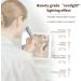 LISSAHNE 360 Foldable Trifold Makeup Mirror with Touch Control & LED Light Strip - 2X 3X 10X Magnifying, USB Rechargeable - Portable & Compact Vanity Mirror in White - Buy Online on GoSupps.com