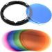 Godox AK-R16 Diffuser Plate with V11T Color Gel Set for V1-C/N/S & AD200/PRO + H200R Flash Head - 32 Pieces - Buy Online on GoSupps.com
