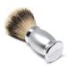 Edwin Jagger Bulbous Chrome 3 Piece DE Shaving Set - Silver Tip Brush (Chrome-Satin) | International Shipping Available - Buy Online on GoSupps.com