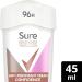 Sure Maximum Protection Confidence Anti-perspirant Cream Stick 96h Sweat Protection Deodorant - Rose 45 ml (Pack of 1) - Buy Online on GoSupps.com