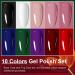 JODSONE Gel Nail Polish Starter Kit - 10 Colors Set for All Seasons | Soak off Gel Polish in Black, White, Pink, Green | No Wipe Formula | 10SET-1 - Buy Online on GoSupps.com