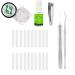 Ingrown Toenails Set of 24 Nail Clips Toenails Pull Ointment Set for Ingrown Toenails Orthopaedic Pedicure Tool with Nail Clippers Nail Clippers and Tweezers