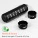 Zoksi Travel Pill Organizer - Portable 7-Day Supplement Holder with Lanyard | Weekly Pill Box for Home Office & Travel (Black - Buy Online on GoSupps.com