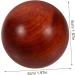 Buifulsic 2-St Wooden Ball Massage Balls - Acupuncture & Fitness Gym Handcrafted Mahogany & Bamboo 5x5cm - Buy Online on GoSupps.com