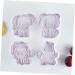 Zerodeko 16 Pcs Cake Spring Form White Outfit Cupcake Cookie Press White Cookie Mold Christmas Baking Tools 7.4X6.7X4CMx2pcs Whitex2pcs - Buy Online on GoSupps.com