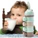 Baby Milk Powder Milk Powder Dosing Box 4 Compartments Milk Powder Box for Baby Portable Food for Fruits Snacks and Nuts - Buy Online on GoSupps.com