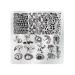 VNC Nail Stamping Plates Set - 12pcs Nail Plates, 1 Stamper, 1 Scraper, Storage Bag | Nail Art Template Image Plate Stencil Nails Tool Set - Buy Online on GoSupps.com