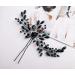 Aimimier Bridal Black Crystal Hair Pins - Wedding & Prom Hair Accessories for Women - Buy Online on GoSupps.com