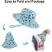 LACOFIA Toddler Baby Sun Hat | Wide Brim Bucket Hat for Outdoor Swim | Adjustable 6-24 Months | Unisex Kids Summer Hat | Light Blue - Buy Online on GoSupps.com