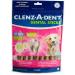 CLENZ-A-DENT Large Dog Dental Chews - 100% Vegetarian Dog Dental Sticks - Natural Dog Toothbrush and Dog Breath Freshener That Fights Plaque Removes Tartar & Simplifies Dog Teeth Cleaning (12 Pack) 34 g (Pack of 12)