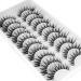 10 Pairs Bluesmurfs 3D Cat Eye Volume Individual Short Natural Faux Mink Fake Lashes Pack - Buy Online on GoSupps.com