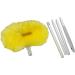 Estilo Ceiling Fan Duster - Extendable up to 47 | Removable & Washable Microfiber Head | Long Cleaner with Extension Pole - Yellow - Buy Online on GoSupps.com