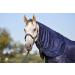 Breathable Horse Fly Sheet with Neck Insect Protection 95cm - Lightweight Summer Blanket for Cold Blood Horses - Dark Blue - Buy Online on GoSupps.com