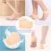 Buy 2 Pairs Silicone Heel Cushions for Men & Women | Gel Heel Pads for Pain Relief | Anti-Heel Spur & Plantar Fasciitis - Transparent & Skin Tone Options - Buy Online on GoSupps.com