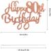 CHEERYMAGIC Happy 80th Birthday Cake Topper Rose Gold Glitter 80th Birthday Cake Decorations Happy Birthday Cupcake Toppers for Birthday Anniversary Party Decorations A4-SRDGZS (Rose Gold) - Buy Online on GoSupps.com
