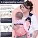 HINATAA Breathable Baby Sling | Adjustable Baby Carrier Wrap | Quick Dry & Thick Shoulder Straps | 0-36 Months (Pink A) - Buy Online on GoSupps.com
