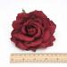 HOLY KT Dark Red Velvet Rose Flower Wreath Clip & Pin - Handmade Bride Women Hair Accessory for Flamenco Dancer - Deep Red (3.9in) - Buy Online on GoSupps.com