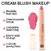 Erinde Cream Blush Stick - Matte & Dewy Finish for Cheeks | Long-Wearing & Lightweight Multi-Stick | Easy-to-Use On-the-Go | With Brush - 02 - Buy Online on GoSupps.com