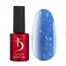 K Professional Base Coat - Base Gel Cover - Blue Neon Flakes Camouflage -7ml - Unterlack - UV nail polish - Gel nails - Blue flakes camouflage color glitter confetti - uv led blue neon - silver flakes