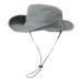 Comhats Upf 50 sun hats with a wide brim summer mesh UV protection safari hat for fishing hiking booning hats with chin straps waterproof and breathable M-L 00702_HELLGRAU