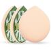 2PCS Large Makeup Sponge Reusable Soft Beauty Blenders Foundation Sponge Faster and Efficient Makeup in 3s Wet Dry Make Up Sponges for Cream Concealer Makeup & face sponges cleansing Large Droplet Shape