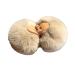 Women Hair Clip Furry Plush Ball Decor Elastic Spring Anti-slip Strong Claw Hair Organization Hair Clamp Hair Gripper Lady Hair Coffee