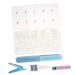 HAPINARY 1 Set Nail Set Nail Grooming Kit Cosmetology Kit French Style Nail Tips Nail Grinding Bar Nails Nail Polishing File Transparent Nail Tips Nail Cover Manicure Plastic Nail Scissors 13X7cm Assorted Color 3