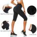Women's High Waisted Capri Leggings with Pockets - Black, L-XL - Buy Online on GoSupps.com