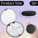 Beejoy Retainer Case Orthodontic Denture Box Round Retainer Box with Magnetic Seal Textured Liner Multifunctional Mouth Guard Denture Case for Retainers Mouthguards Braces (Black) - Buy Online on GoSupps.com