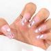 Sethexy Handmade Glitter Long Coffin False Nails | Luxury 3D Heart Acrylic Nail Art for Women & Girls - Buy Online on GoSupps.com