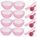 Homoyoyo 10 ensembles Set de Bols M langer pour Masque Facial Plastique avec Spatule et Cuill re Kit Multifonction pour Soins Peau pour DIY Voyage et Salon