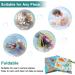 HOTLIKE 2Pcs Waterproof Reusable Wet Bag | Cloth Diaper Organizer for Daycare, Travel, Beach | Double Zipper Storage Bag - Blue - Buy Online on GoSupps.com