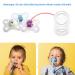 Voarge 12-Piece Silicone Pacifier Chain Set | Soft Transparent Baby Pacifier Holders & Clips for Secure Attachment - Buy Online on GoSupps.com