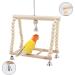 Taecoool 8-Part Wooden Parrot Toys - Natural Chewing & Hanging Bell for Cockatiels Finches & Small Parrots - Buy Online on GoSupps.com